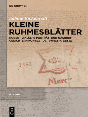 cover image of Kleine Ruhmesblätter